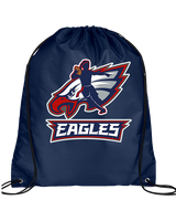St. Lucie West Centennial HS Flag Football Full Logo 02 - Drawstring Bag
