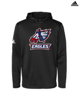St. Lucie West Centennial HS Flag Football Full Logo 02 - Mens Adidas Hoodie