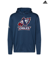 St. Lucie West Centennial HS Flag Football Full Logo 02 - Mens Adidas Hoodie