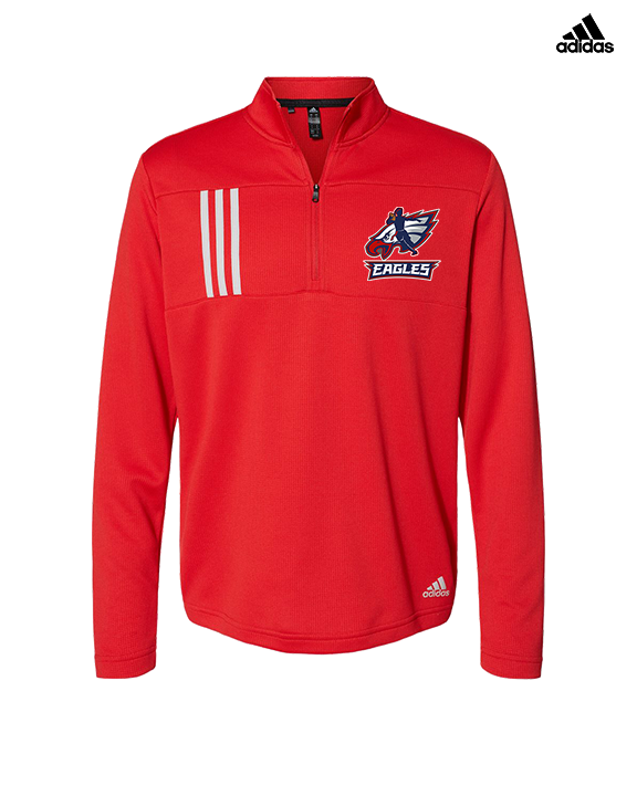 St. Lucie West Centennial HS Flag Football Full Logo 02 - Mens Adidas Quarter Zip