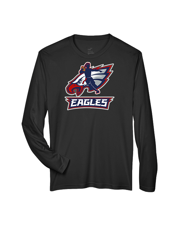 St. Lucie West Centennial HS Flag Football Full Logo 02 - Performance Longsleeve