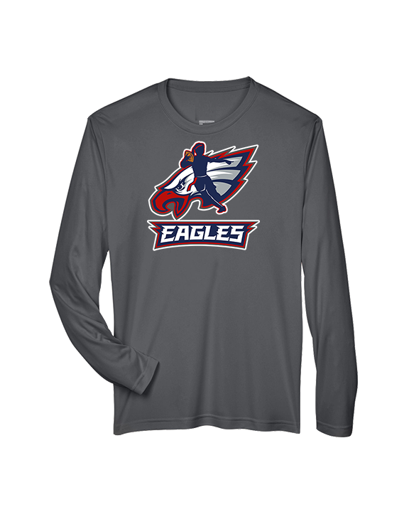 St. Lucie West Centennial HS Flag Football Full Logo 02 - Performance Longsleeve