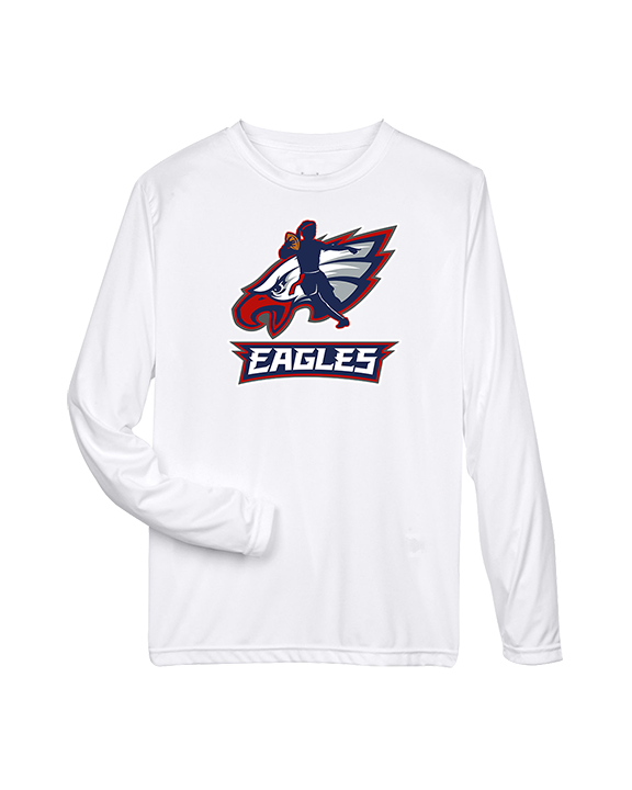 St. Lucie West Centennial HS Flag Football Full Logo 02 - Performance Longsleeve