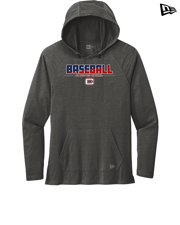 St. Lucie West Centennial HS Baseball Cut - New Era Tri-Blend Hoodie