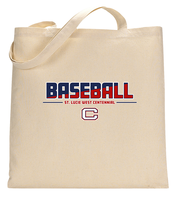 St. Lucie West Centennial HS Baseball Cut - Tote
