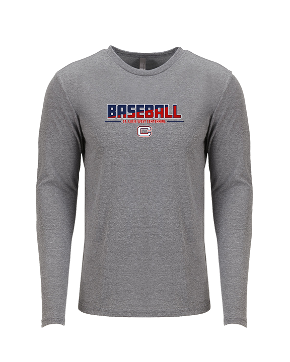 St. Lucie West Centennial HS Baseball Cut - Tri-Blend Long Sleeve