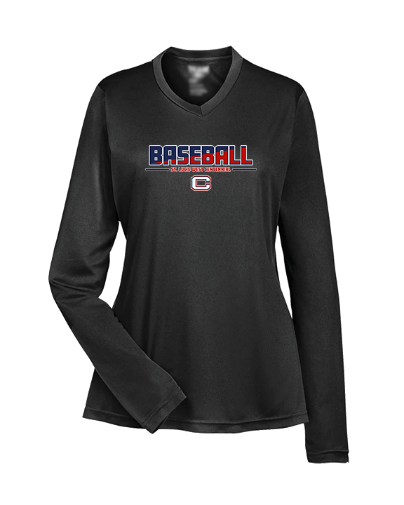 St. Lucie West Centennial HS Baseball Cut - Womens Performance Longsleeve