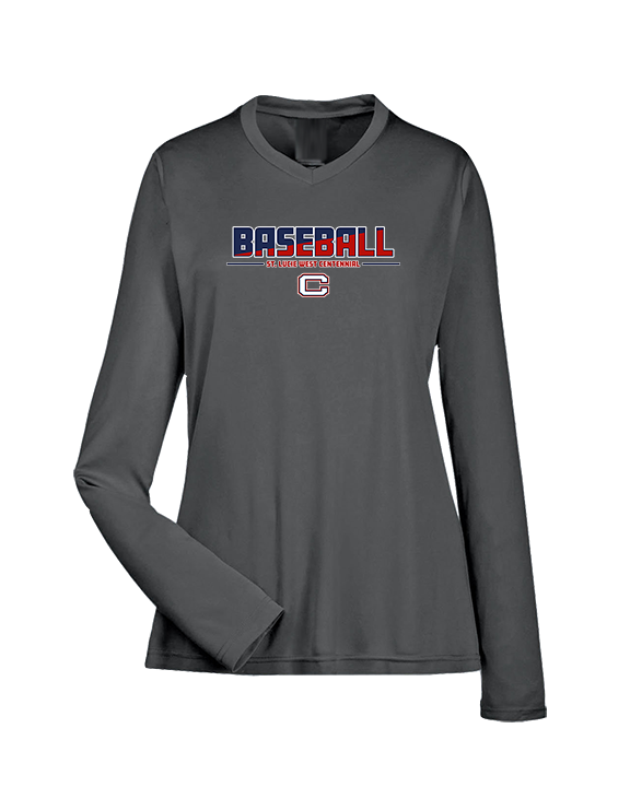 St. Lucie West Centennial HS Baseball Cut - Womens Performance Longsleeve