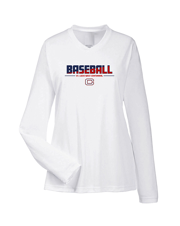 St. Lucie West Centennial HS Baseball Cut - Womens Performance Longsleeve