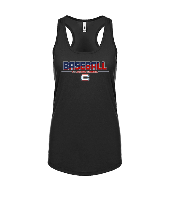 St. Lucie West Centennial HS Baseball Cut - Womens Tank Top