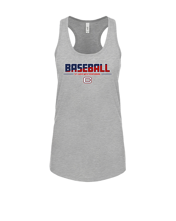 St. Lucie West Centennial HS Baseball Cut - Womens Tank Top