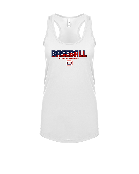 St. Lucie West Centennial HS Baseball Cut - Womens Tank Top