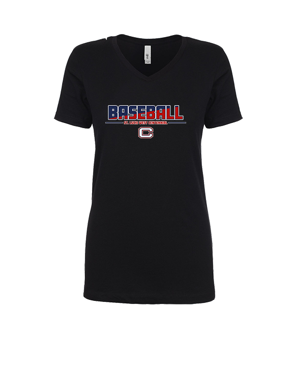 St. Lucie West Centennial HS Baseball Cut - Womens V-Neck