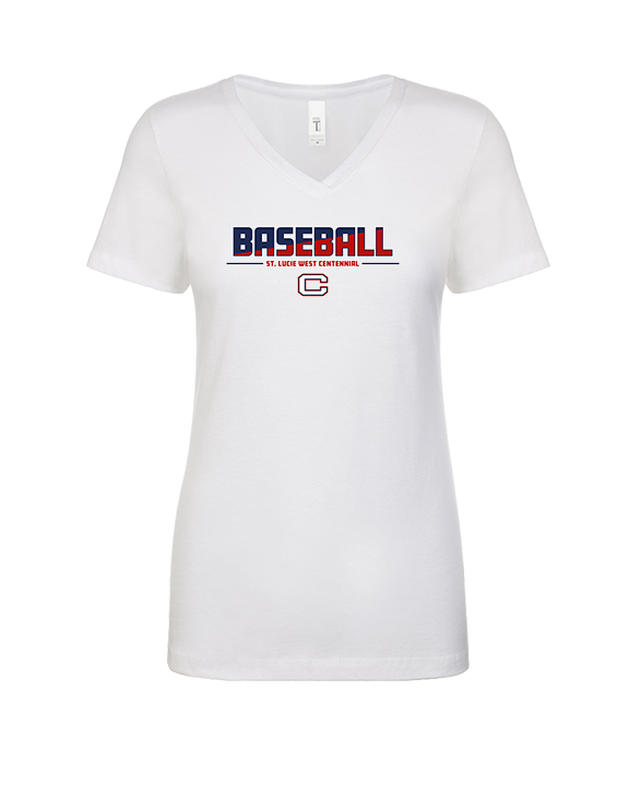 St. Lucie West Centennial HS Baseball Cut - Womens V-Neck