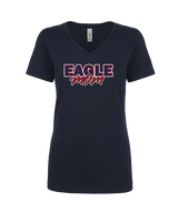 St. Lucie West Centennial HS Baseball Mom - Womens Vneck