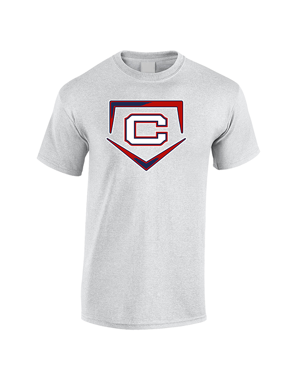 St. Lucie West Centennial HS Baseball Plate - Cotton T-Shirt