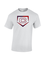 St. Lucie West Centennial HS Baseball Plate - Cotton T-Shirt