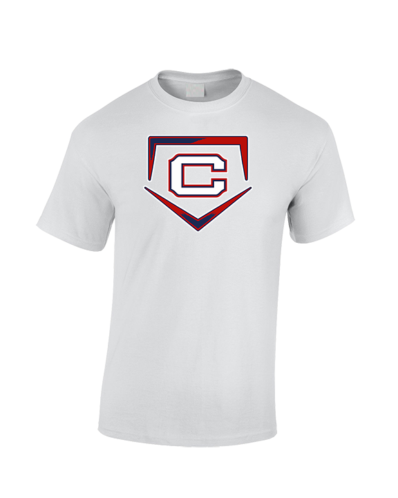 St. Lucie West Centennial HS Baseball Plate - Cotton T-Shirt