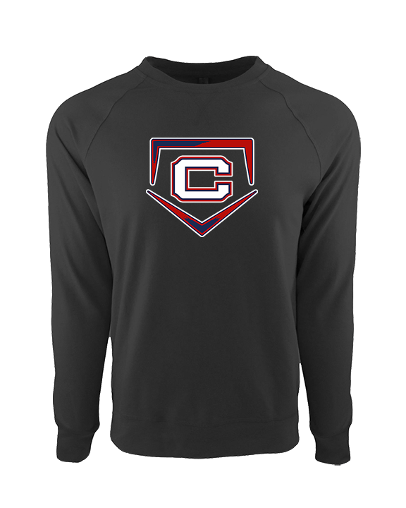St. Lucie West Centennial HS Baseball Plate - Crewneck Sweatshirt