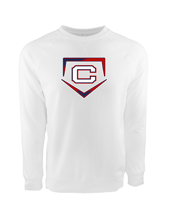 St. Lucie West Centennial HS Baseball Plate - Crewneck Sweatshirt