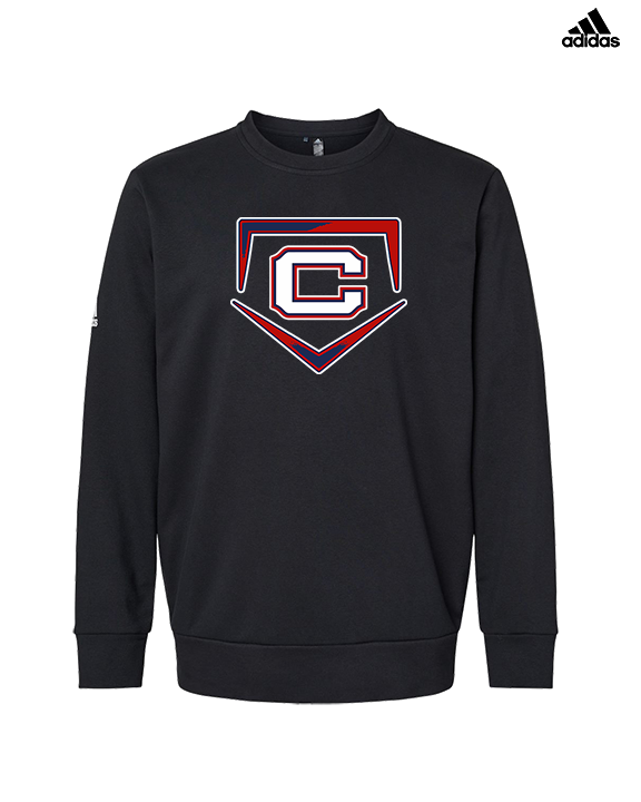 St. Lucie West Centennial HS Baseball Plate - Mens Adidas Crewneck