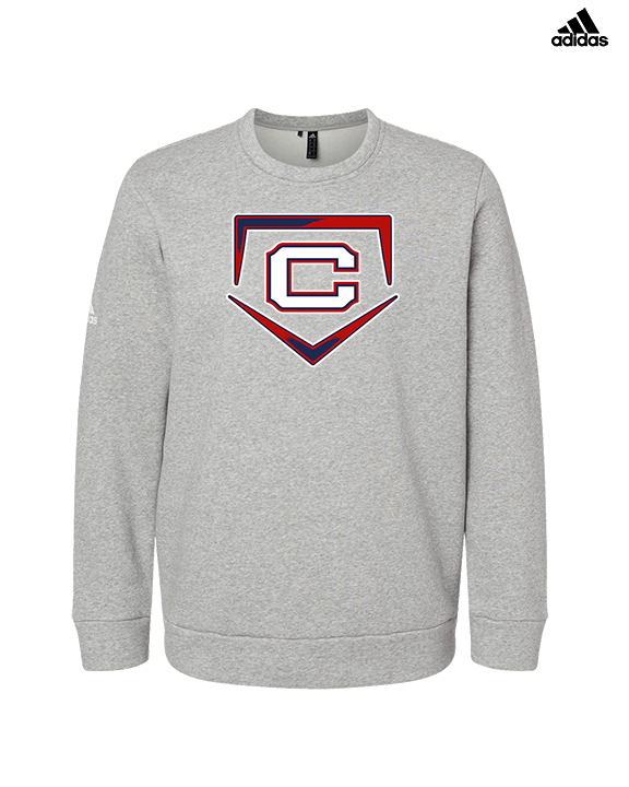St. Lucie West Centennial HS Baseball Plate - Mens Adidas Crewneck