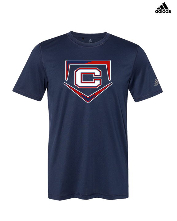 St. Lucie West Centennial HS Baseball Plate - Mens Adidas Performance Shirt