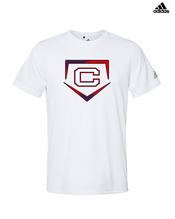 St. Lucie West Centennial HS Baseball Plate - Mens Adidas Performance Shirt