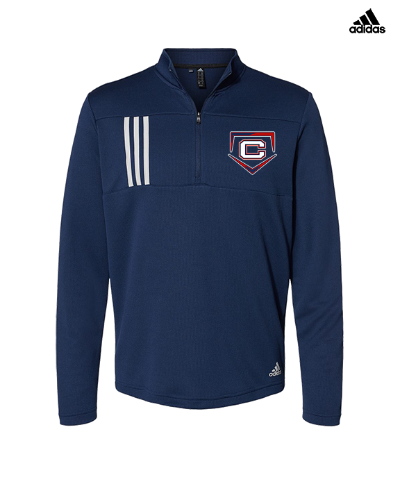 St. Lucie West Centennial HS Baseball Plate - Mens Adidas Quarter Zip