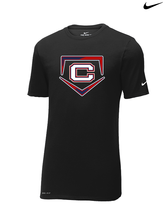 St. Lucie West Centennial HS Baseball Plate - Mens Nike Cotton Poly Tee