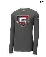 St. Lucie West Centennial HS Baseball Plate - Mens Nike Longsleeve