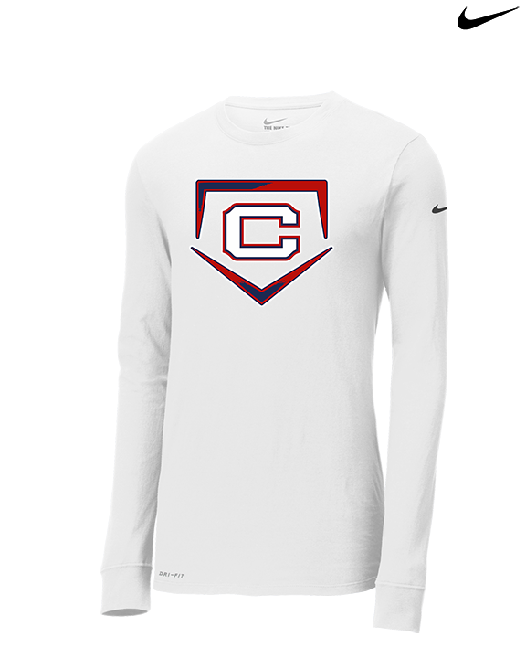 St. Lucie West Centennial HS Baseball Plate - Mens Nike Longsleeve