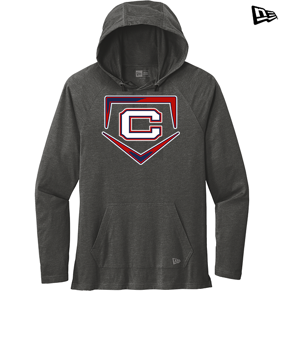 St. Lucie West Centennial HS Baseball Plate - New Era Tri-Blend Hoodie