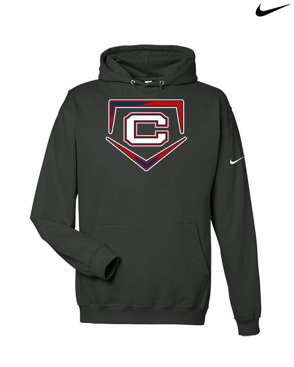St. Lucie West Centennial HS Baseball Plate - Nike Club Fleece Hoodie