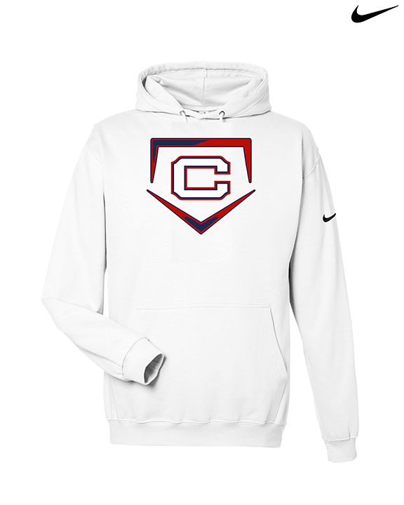 St. Lucie West Centennial HS Baseball Plate - Nike Club Fleece Hoodie