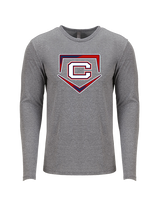 St. Lucie West Centennial HS Baseball Plate - Tri-Blend Long Sleeve
