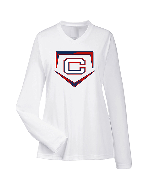 St. Lucie West Centennial HS Baseball Plate - Womens Performance Longsleeve