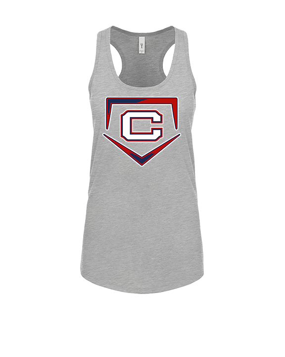 St. Lucie West Centennial HS Baseball Plate - Womens Tank Top