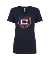 St. Lucie West Centennial HS Baseball Plate - Womens Vneck