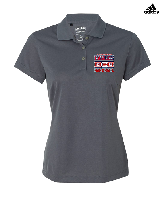 St. Lucie West Centennial HS Baseball Stamp - Adidas Womens Polo