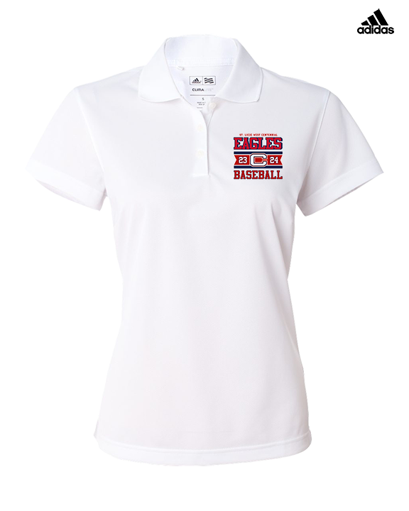 St. Lucie West Centennial HS Baseball Stamp - Adidas Womens Polo