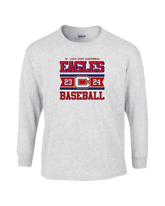 St. Lucie West Centennial HS Baseball Stamp - Cotton Longsleeve