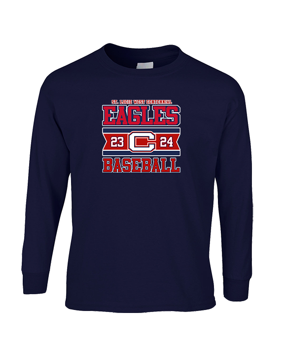 St. Lucie West Centennial HS Baseball Stamp - Cotton Longsleeve
