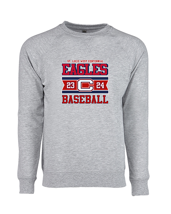 St. Lucie West Centennial HS Baseball Stamp - Crewneck Sweatshirt