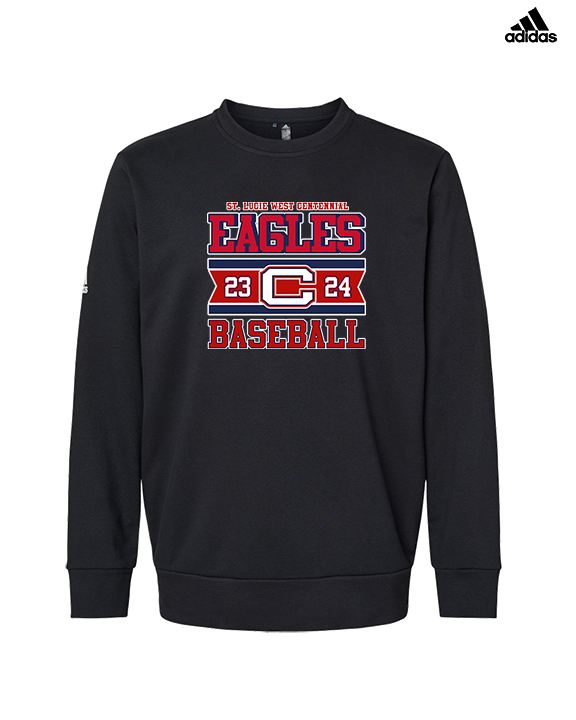 St. Lucie West Centennial HS Baseball Stamp - Mens Adidas Crewneck
