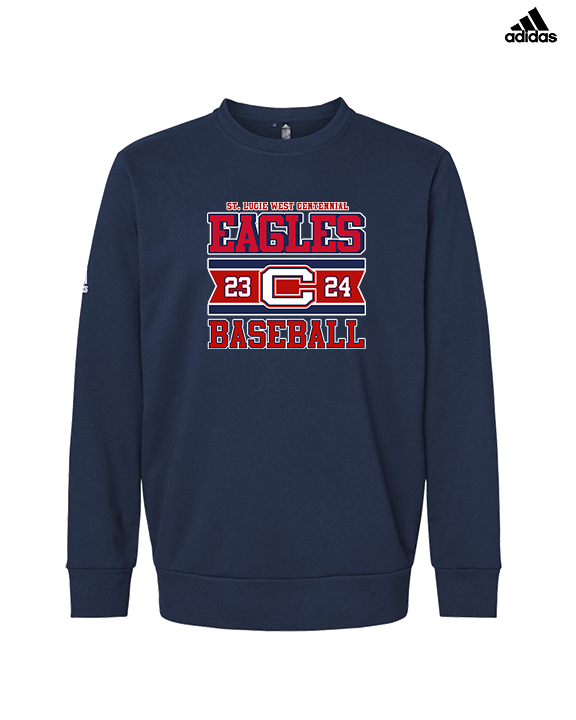 St. Lucie West Centennial HS Baseball Stamp - Mens Adidas Crewneck