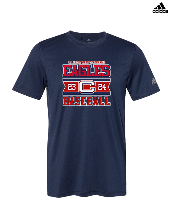 St. Lucie West Centennial HS Baseball Stamp - Mens Adidas Performance Shirt