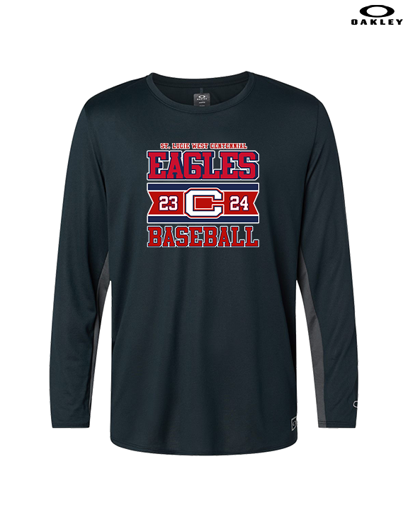 St. Lucie West Centennial HS Baseball Stamp - Mens Oakley Longsleeve
