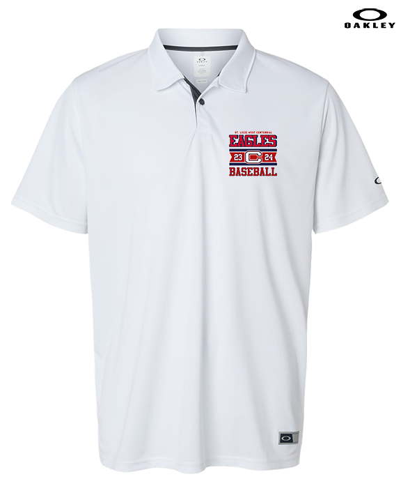 St. Lucie West Centennial HS Baseball Stamp - Mens Oakley Polo