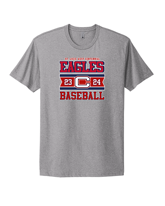 St. Lucie West Centennial HS Baseball Stamp - Mens Select Cotton T-Shirt